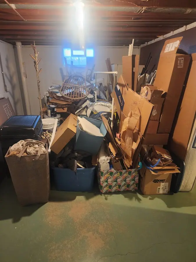 Roll-off dumpster container at job site for Concrete Dumpster Rental in Mountain Home